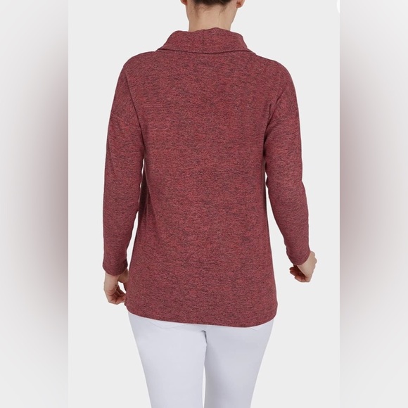 Ruby Rd. Women's Cozy Button Overlay Top small - Picture 5 of 11